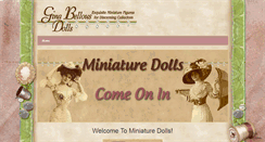 Desktop Screenshot of miniaturedolls.net